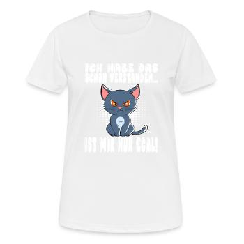 Ich Habe Das Schon Verstanden Ist Mir Nur Egal - Frauen T-Shirt atmungsaktiv - Weiß - Vorne - AI Model Female 172 dark (172cm)