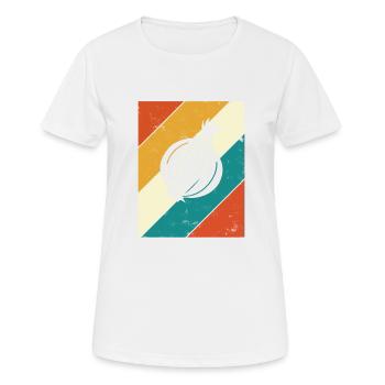 Onion Lover Retro Vegetables Vegan Gift idea - Frauen T-Shirt atmungsaktiv - Weiß - Vorne - AI Model Female 172 dark (172cm)