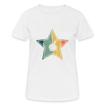 Onion Lover Retro Vegetables Vegan Gift idea - Frauen T-Shirt atmungsaktiv - Weiß - Vorne - AI Model Female 172 dark (172cm)