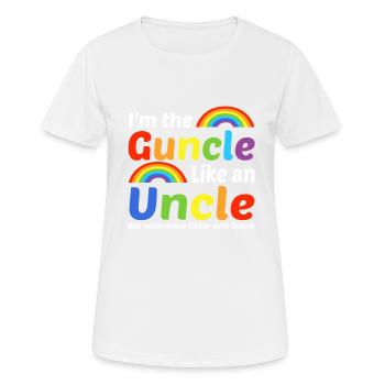 Funny Guncle-homosexual - Women's Breathable T-Shirt - white - Front - AI Model Female 172 dark (172cm)