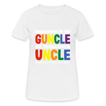 Funny Guncle-homosexual - Women's Breathable T-Shirt - white - Front - AI Model Female 172 dark (172cm)