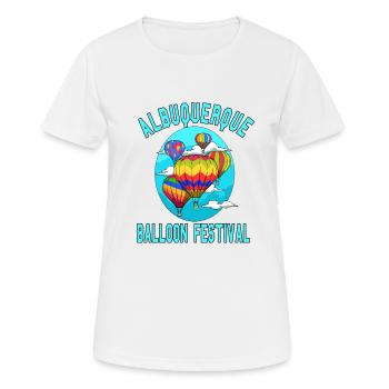 Albuquerque Ballon New Mexico Party Heißluftballon - Frauen T-Shirt atmungsaktiv - Weiß - Vorne - AI Model Female 172 dark (172cm)