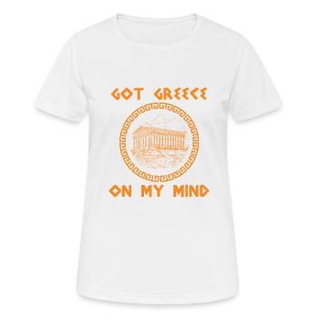 Antike Griechische Mythologie und Griechisches - Frauen T-Shirt atmungsaktiv - Weiß - Vorne - AI Model Female 172 dark (172cm)