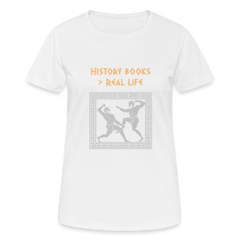 Antike Griechische Mythologie und Griechisches - Frauen T-Shirt atmungsaktiv - Weiß - Vorne - AI Model Female 172 dark (172cm)