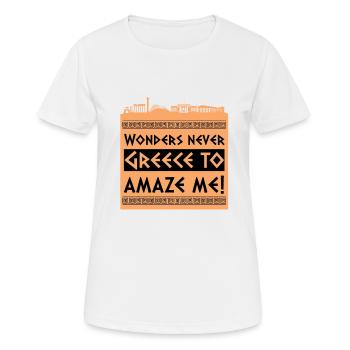 Antike Griechische Mythologie und Griechisches - Frauen T-Shirt atmungsaktiv - Weiß - Vorne - AI Model Female 172 dark (172cm)