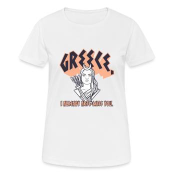 Antike Griechische Mythologie und Griechisches - Frauen T-Shirt atmungsaktiv - Weiß - Vorne - AI Model Female 172 dark (172cm)