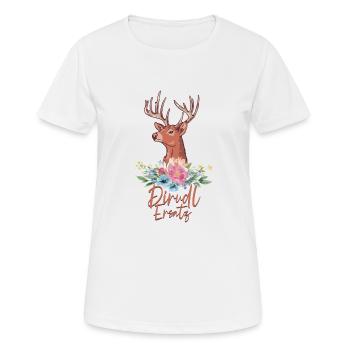 Remplacement de Dirndl - T-shirt respirant Femme - blanc - Devant - AI Model Female 172 dark (172cm)