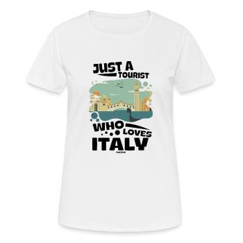 Italy - Women's Breathable T-Shirt - white - Front - AI Model Female 172 dark (172cm)