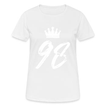 98 Couronne numérique - T-shirt respirant Femme - blanc - Devant - AI Model Female 172 dark (172cm)