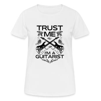 Trust me i'm a guitarist - Women's Breathable T-Shirt - white - Front - AI Model Female 172 dark (172cm)