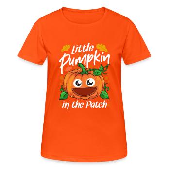 Little Pumpkin In The Patch Halloween - Women's Breathable T-Shirt - neon orange - Front - AI Model Female 172 dark (172cm)