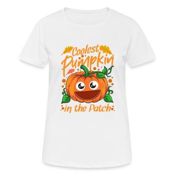 Coolest Pumpkin In The Patch Halloween - Women's Breathable T-Shirt - white - Front - AI Model Female 172 dark (172cm)