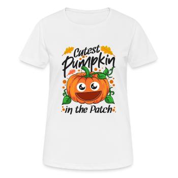 Cutest Pumpkin In The Patch Halloween - Women's Breathable T-Shirt - white - Front - AI Model Female 172 dark (172cm)
