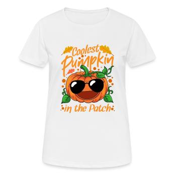 Coolest Pumpkin In The Patch Halloween - Women's Breathable T-Shirt - white - Front - AI Model Female 172 dark (172cm)