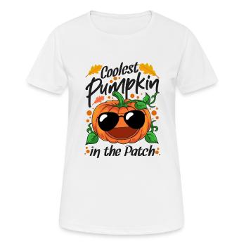 Coolest Pumpkin In The Patch Halloween - Women's Breathable T-Shirt - white - Front - AI Model Female 172 dark (172cm)