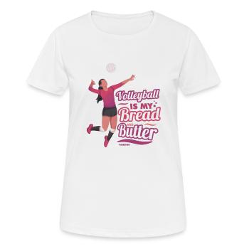 Volleyball Beach Volleyball Gift Beach - Women's Breathable T-Shirt - white - Front - AI Model Female 172 dark (172cm)
