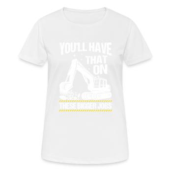 Vintage vous aurez cela sur ces plus gros travaux - T-shirt respirant Femme - blanc - Devant - AI Model Female 172 dark (172cm)