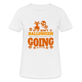 gruseliges Halloweenkostüm - Frauen T-Shirt atmungsaktiv - Weiß - Vorne - AI Model Female 172 dark (172cm)