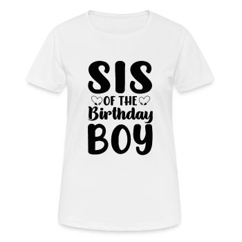 Sister Birthday Boy Celebration Boy - Women's Breathable T-Shirt - white - Front - AI Model Female 172 dark (172cm)