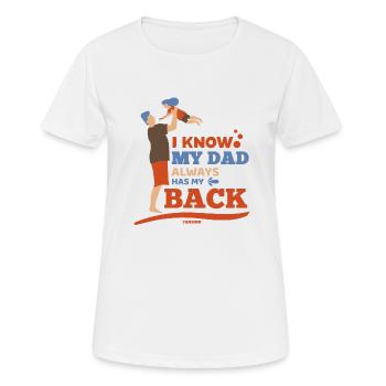 Father and daughter - Women's Breathable T-Shirt - white - Front - AI Model Female 172 dark (172cm)