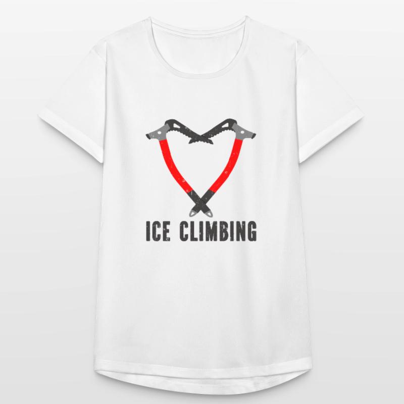 Ich Liebe Eisklettern Eiskletterer Eispickel Frauen T-Shirt atmungsaktiv