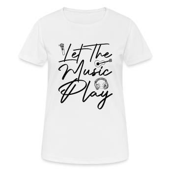 Guitariste Guitariste Guitariste Guitariste Musiciens Musique - T-shirt respirant Femme - blanc - Devant - AI Model Female 172 dark (172cm)