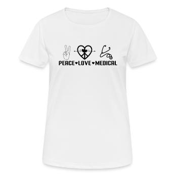 Adjoint au médecin Adjoint Au bureau du médecin - T-shirt respirant Femme - blanc - Devant - AI Model Female 172 dark (172cm)