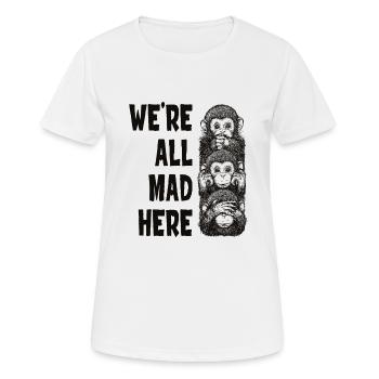Three monkeys See nothing, say nothing, hear nothing - Women's Breathable T-Shirt - white - Front - AI Model Female 172 dark (172cm)