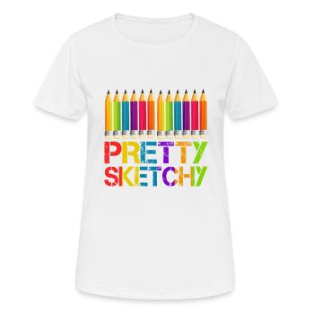Pretty Incomplete Art Color Artist Colored - Women's Breathable T-Shirt - white - Front - AI Model Female 172 dark (172cm)