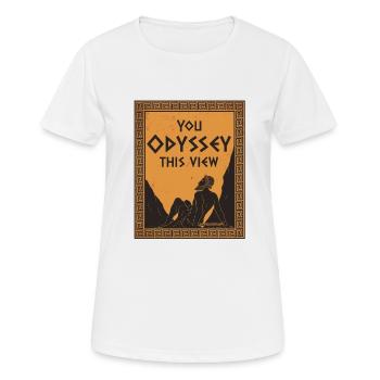 Antike Griechische Mythologie und Griechischer - Frauen T-Shirt atmungsaktiv - Weiß - Vorne - AI Model Female 172 dark (172cm)