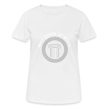 Antike Griechische Mythologie und Griechisches - Frauen T-Shirt atmungsaktiv - Weiß - Vorne - AI Model Female 172 dark (172cm)