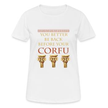 Antike Griechische Mythologie und Griechisches - Frauen T-Shirt atmungsaktiv - Weiß - Vorne - AI Model Female 172 dark (172cm)
