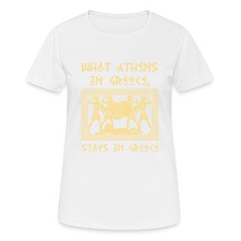 Antike Griechische Mythologie und Griechisches - Frauen T-Shirt atmungsaktiv - Weiß - Vorne - AI Model Female 172 dark (172cm)