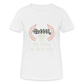Antike Griechische Mythologie und Griechisches - Frauen T-Shirt atmungsaktiv - Weiß - Vorne - AI Model Female 172 dark (172cm)