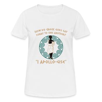 Antike Griechisches Mythologie und Griechischer - Frauen T-Shirt atmungsaktiv - Weiß - Vorne - AI Model Female 172 dark (172cm)