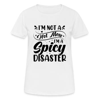 Scharf Esse Tacos Mexikanisch Schärfe Chilli - Frauen T-Shirt atmungsaktiv - Weiß - Vorne - AI Model Female 172 dark (172cm)