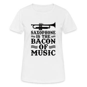Saxophone Saxophoniste Saxophone Musique Saxophone Joueur de Saxophone - T-shirt respirant Femme - blanc - Devant - AI Model Female 172 dark (172cm)