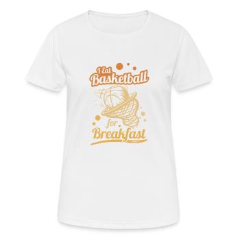 Basketball Basketball Basketball Club - T-shirt respirant Femme - blanc - Devant - AI Model Female 172 dark (172cm)