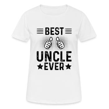 Meilleur oncle Bad Influence Cadeau de famille - T-shirt respirant Femme - blanc - Devant - AI Model Female 172 dark (172cm)