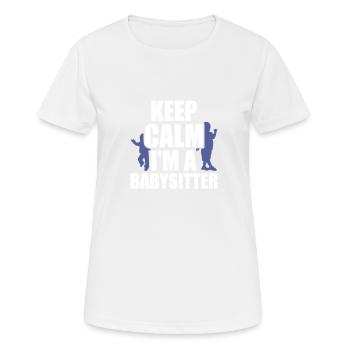 Babysitter Geschenk Babysitting Bester Babysitter - Frauen T-Shirt atmungsaktiv - Weiß - Vorne - AI Model Female 172 dark (172cm)
