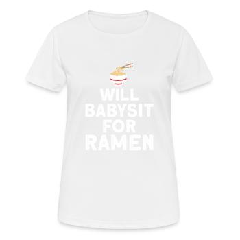 Babysitter Geschenk Babysitting Bester Babysitter - Frauen T-Shirt atmungsaktiv - Weiß - Vorne - AI Model Female 172 dark (172cm)