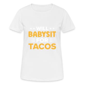 Babysitter Geschenk Babysitting Bester Babysitter - Frauen T-Shirt atmungsaktiv - Weiß - Vorne - AI Model Female 172 dark (172cm)