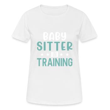 Babysitter Geschenk Babysitting Bester Babysitter - Frauen T-Shirt atmungsaktiv - Weiß - Vorne - AI Model Female 172 dark (172cm)