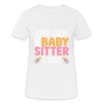 Babysitter Geschenk Babysitting Bester Babysitter - Frauen T-Shirt atmungsaktiv - Weiß - Vorne - AI Model Female 172 dark (172cm)