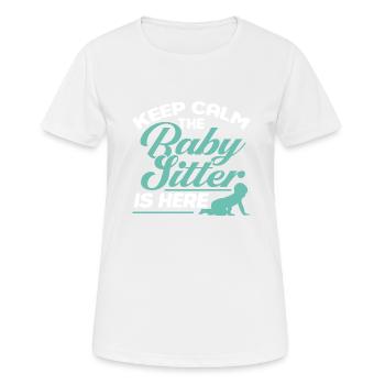 Babysitter Geschenk Babysitting Bester Babysitter - Frauen T-Shirt atmungsaktiv - Weiß - Vorne - AI Model Female 172 dark (172cm)