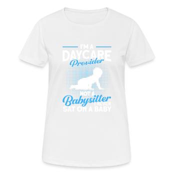 Babysitter Geschenk Babysitting Bester Babysitter - Frauen T-Shirt atmungsaktiv - Weiß - Vorne - AI Model Female 172 dark (172cm)