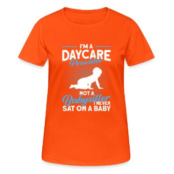 Babysitter Gift Babysitting Best Babysitter - Women's Breathable T-Shirt - neon orange - Front - AI Model Female 172 dark (172cm)