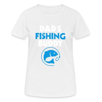 Fathers Fishing Buddy Father And Son Fishing Trip - Women's Breathable T-Shirt - white - Front - AI Model Female 172 dark (172cm)