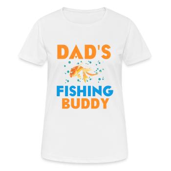 Fathers Fishing Buddy Father And Son Fishing Trip - Women's Breathable T-Shirt - white - Front - AI Model Female 172 dark (172cm)