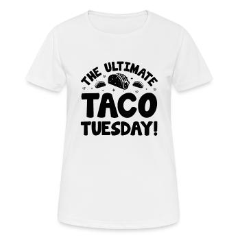 Mexikanische Tacos Lebensmittel Lifestyle Dienstag - Frauen T-Shirt atmungsaktiv - Weiß - Vorne - AI Model Female 172 dark (172cm)